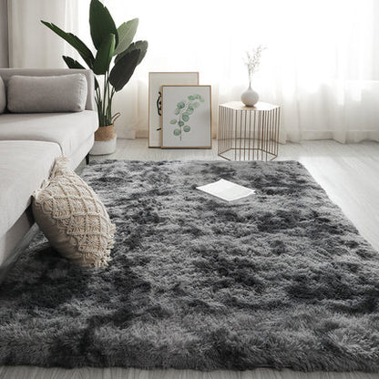 Long Hair Living Room Sofa Coffee Table Rug Luxury Furry Decor Rug