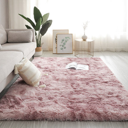 Long Hair Living Room Sofa Coffee Table Rug Luxury Furry Decor Rug