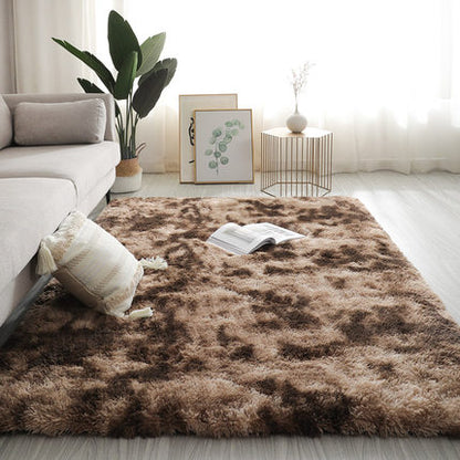 Long Hair Living Room Sofa Coffee Table Rug Luxury Furry Decor Rug