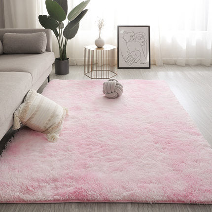 Long Hair Living Room Sofa Coffee Table Rug Luxury Furry Decor Rug