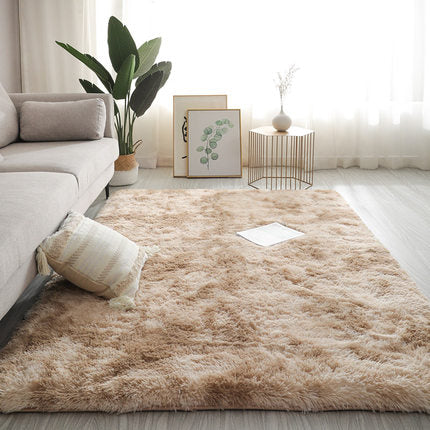 Long Hair Living Room Sofa Coffee Table Rug Luxury Furry Decor Rug