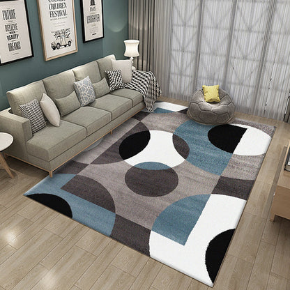 New Arrival Nordic Geometric Printed Rug Bedroom Bedside Sofa Rug