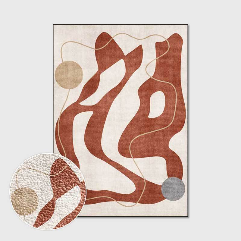 Modern Simple Style Rug Morandi Abstract Geometric Non-Slip Rug