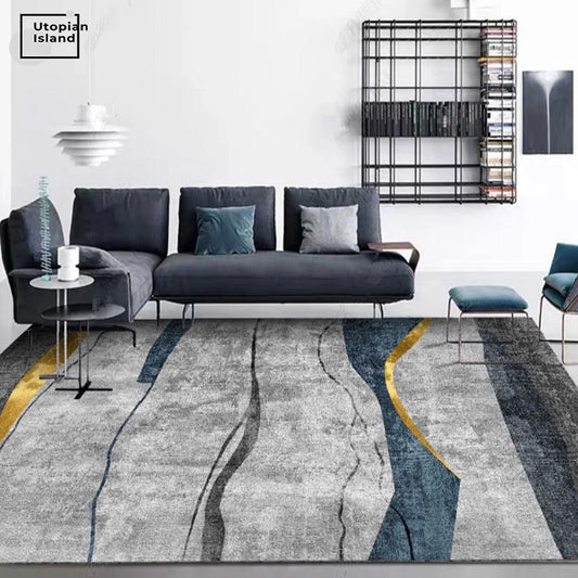 Gloden Gray Rug For Living Room Moquette Rug Room Rug For Bedroom