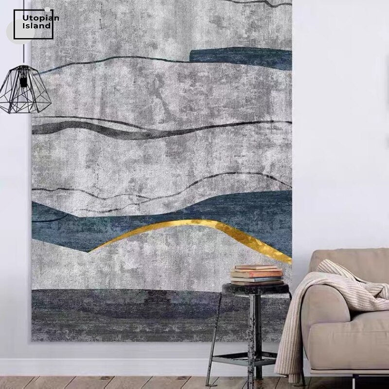 Gloden Gray Rug For Living Room Moquette Rug Room Rug For Bedroom