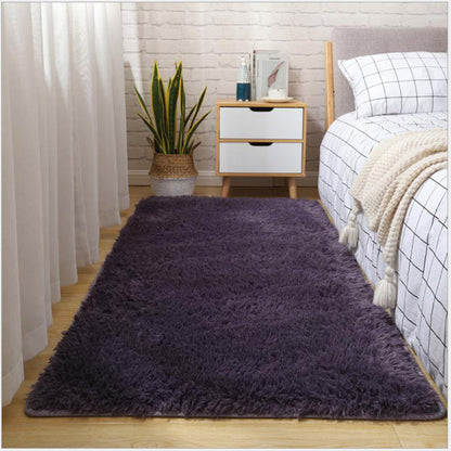 Thick Fluffy Rug For Living Room Decor Bedside Warm Plush Floor Rug