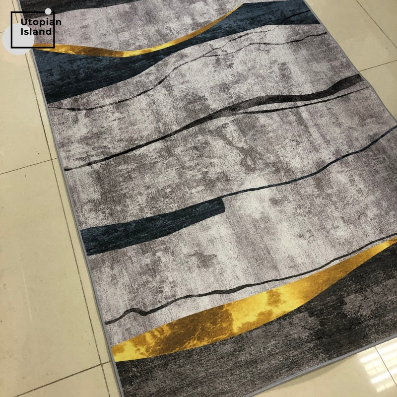 Gloden Gray Rug For Living Room Moquette Rug Room Rug For Bedroom