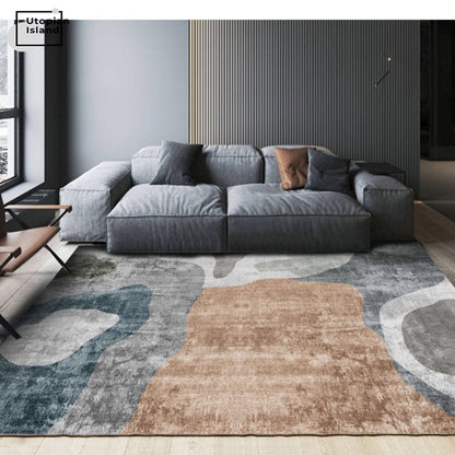 Gloden Gray Rug For Living Room Moquette Rug For Bedroom Marble Rug