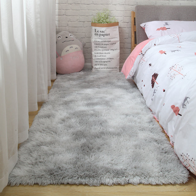 Pink Rug For Girls Shaggy Childrens Soft Nordic Red Fluffy Large Rug