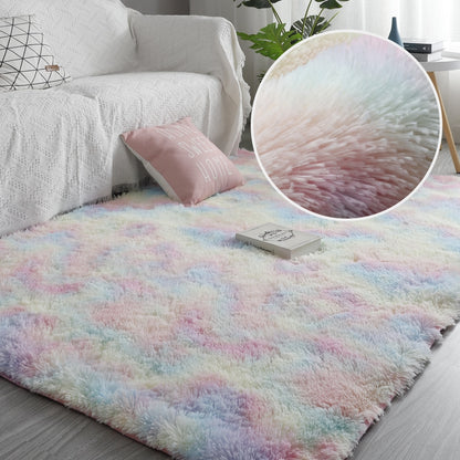 Plush Living Room Decoration Fluffy Rug Anti-slip Soft Lounge Rug