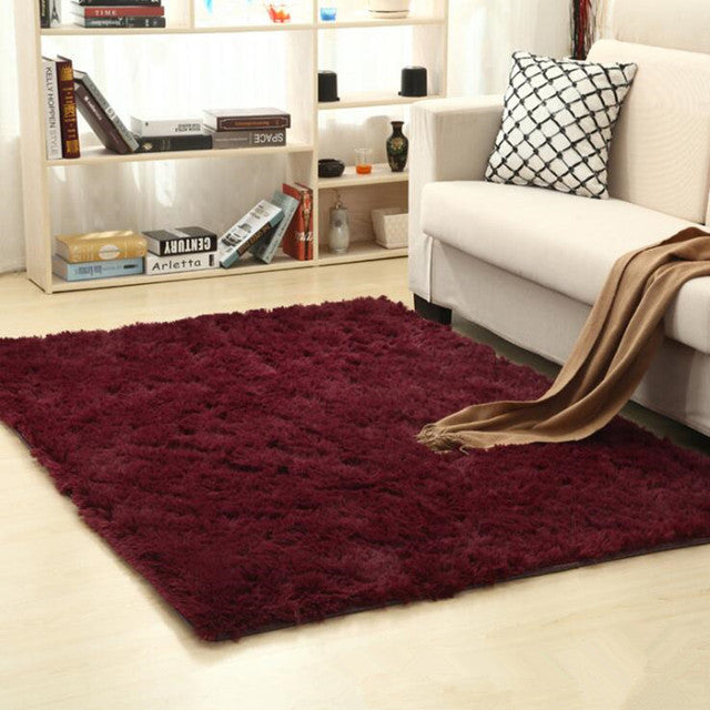 Plush Soft Shaggy Alfombras Rug Faux Fur Area Non-Slip Floor Rug