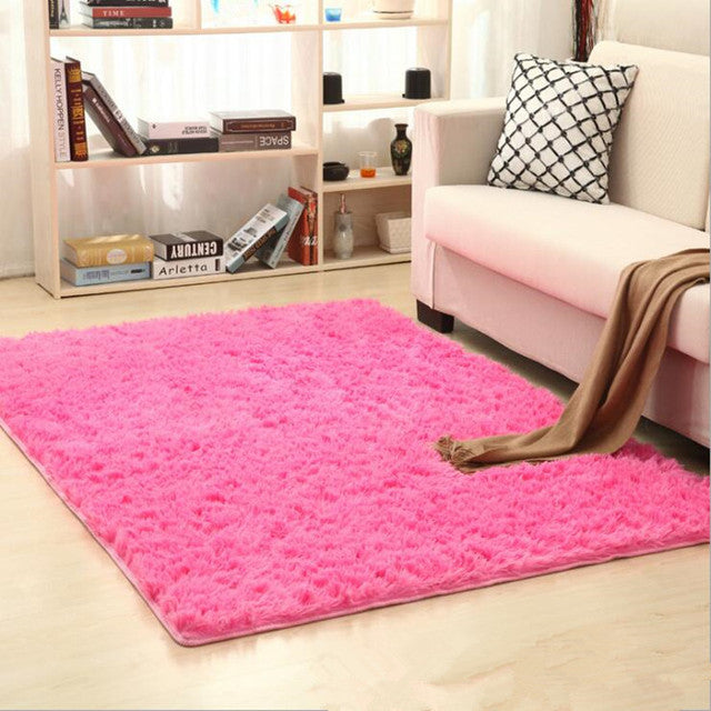 Plush Soft Shaggy Alfombras Rug Faux Fur Area Non-Slip Floor Rug