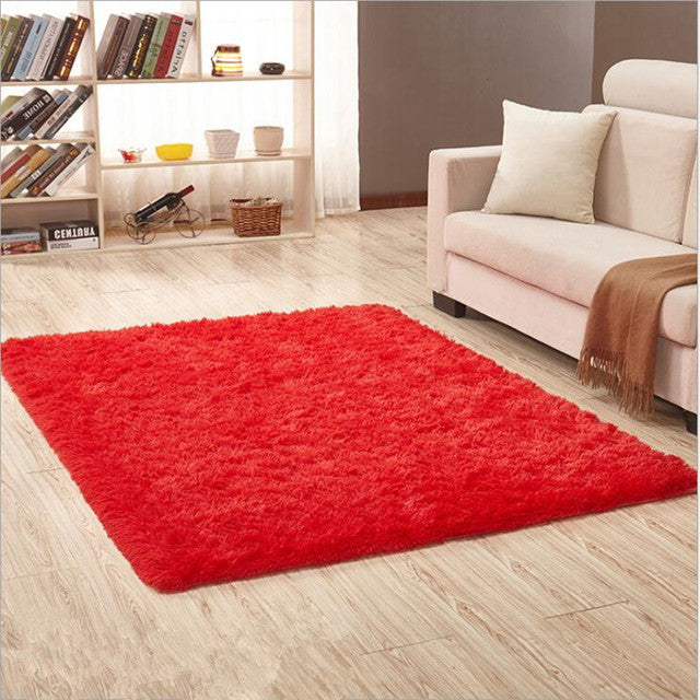 Plush Soft Shaggy Alfombras Rug Faux Fur Area Non-Slip Floor Rug