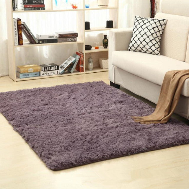 Plush Soft Shaggy Alfombras Rug Faux Fur Area Non-Slip Floor Rug