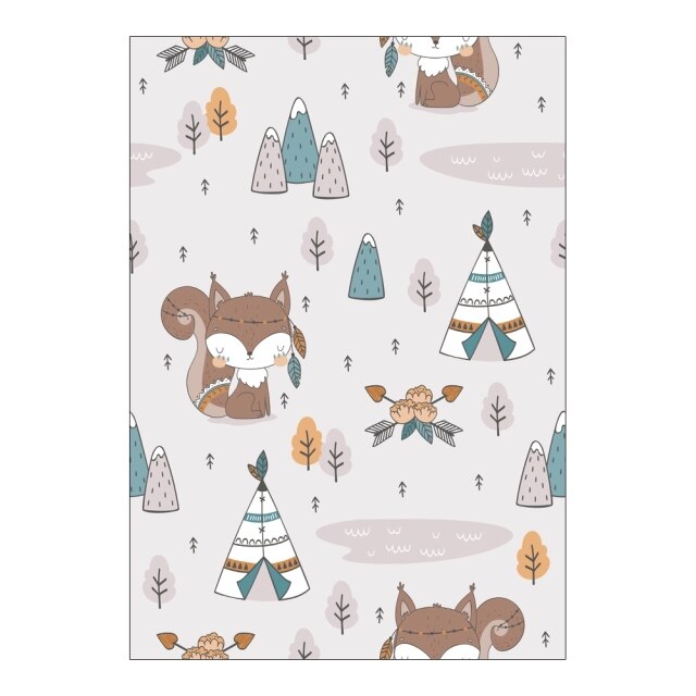 Simplicity Animal Bunny Bee Pattern Children Flannel Rug