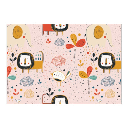 Simplicity Animal Bunny Bee Pattern Children Flannel Rug