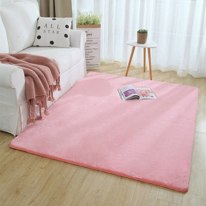 Nordic Fluffy Faux Fur Rug Microfiber Imitation Rabbit Hair Rug