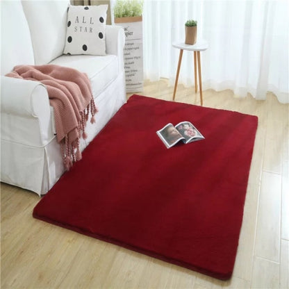 Nordic Fluffy Faux Fur Rug Microfiber Imitation Rabbit Hair Rug