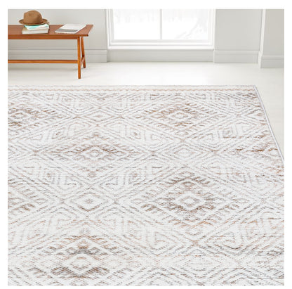 Nordic Soft Morocco Black and White Geometry Living Room Floor Rug