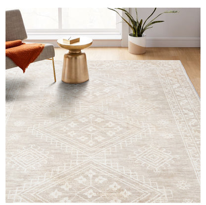 Nordic Soft Morocco Black and White Geometry Living Room Floor Rug