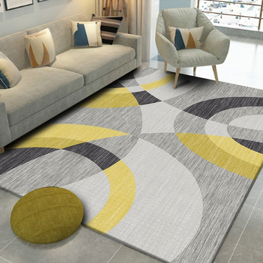 Geometric Floor Modern Printing Washable Kids Play Home Decor Rug