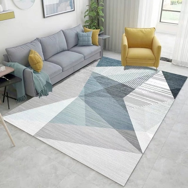 Geometric Floor Modern Printing Washable Kids Play Home Decor Rug