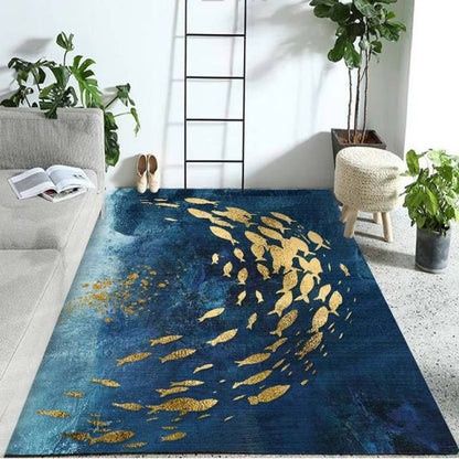 Geometric Floor Modern Printing Washable Kids Play Home Decor Rug