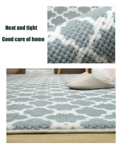 Girl Bedroom Rug Modern Lattice Living Room Decoration Large Rug