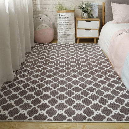 Girl Bedroom Rug Modern Lattice Living Room Decoration Large Rug