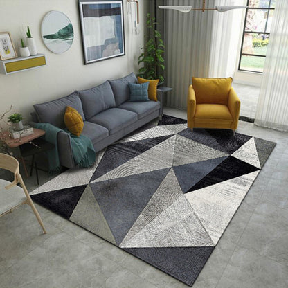 Geometric Printed Rug for Living Room Washable Bedroom Large Area Rug