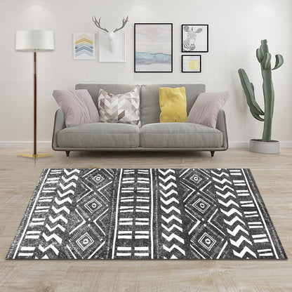 Boho Style Big Area Rug Large Modern Printng Non-slip Rug