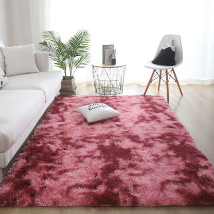 Fluffy Nordic Lounge Rug houses and Plush Kids Bedroom Bedside Rug