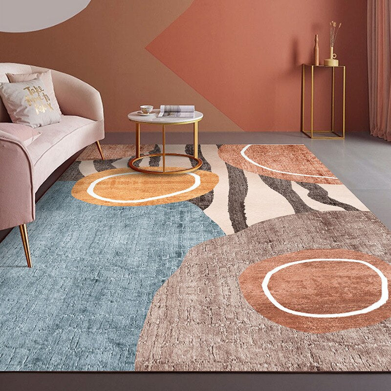 Nordic modern minimalist luxury geometric abstract Rug