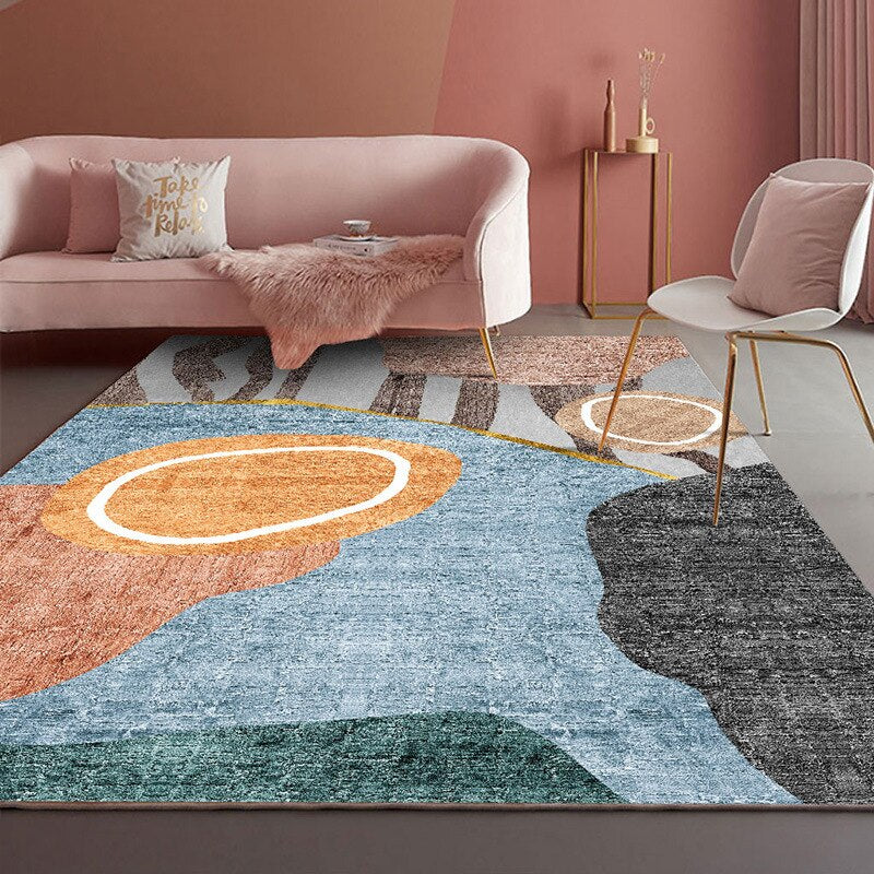 Nordic modern minimalist luxury geometric abstract Rug