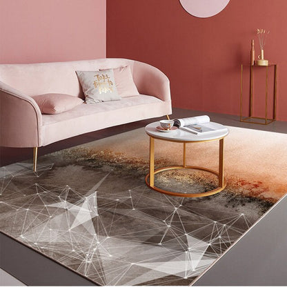 Nordic modern minimalist luxury geometric abstract Rug