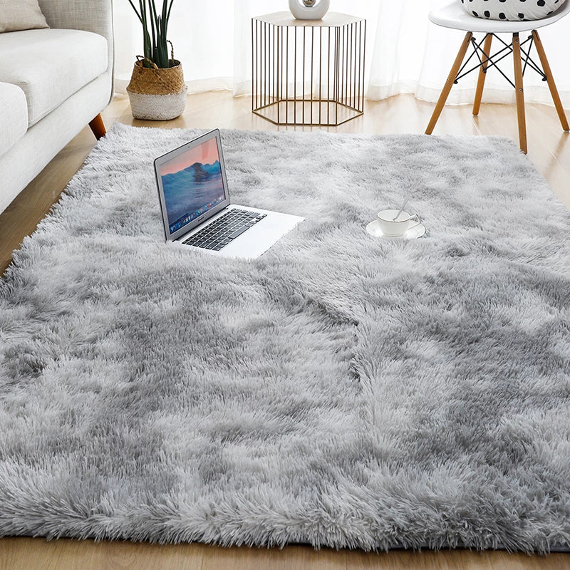 Thick Rug for Living Room Plush Children Bed Room Fluffy Floor Rug