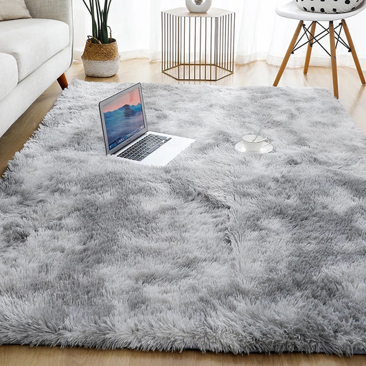 Thick Rug for Living Room Plush Children Bed Room Fluffy Floor Rug