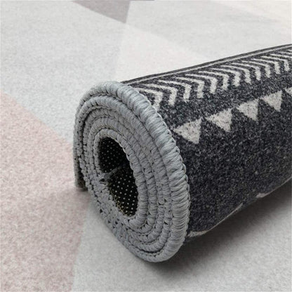 Nordic Geometric Abstraction Area Rug Blanket Modern Non-Slip Rug