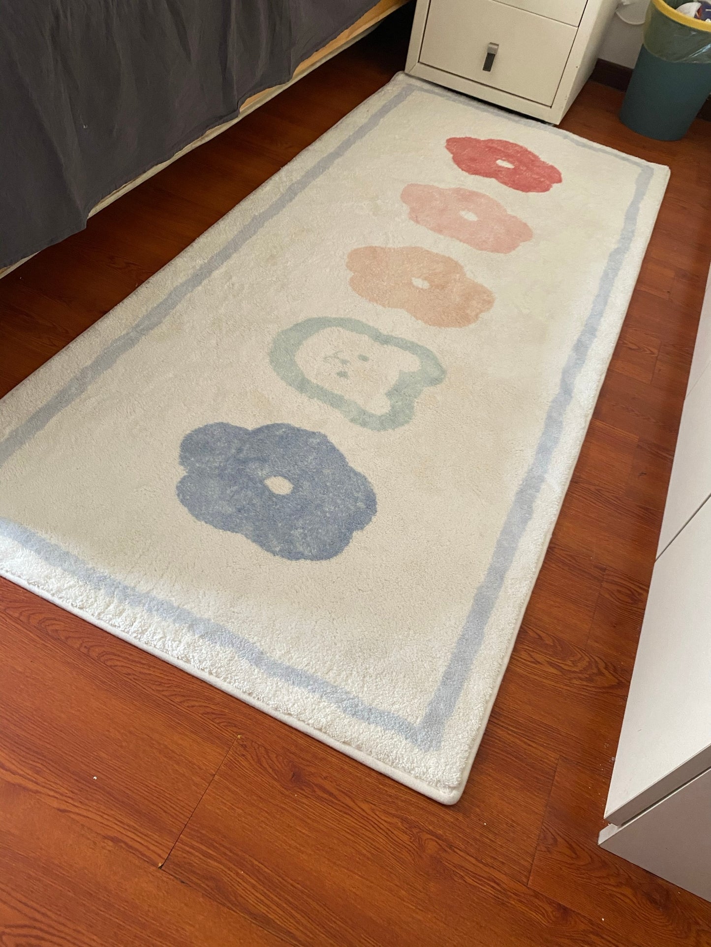 Fluffy Soft Cute Children's Bedside Rug Kids room Non-Slip Rug