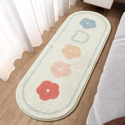 Fluffy Soft Cute Children's Bedside Rug Kids room Non-Slip Rug