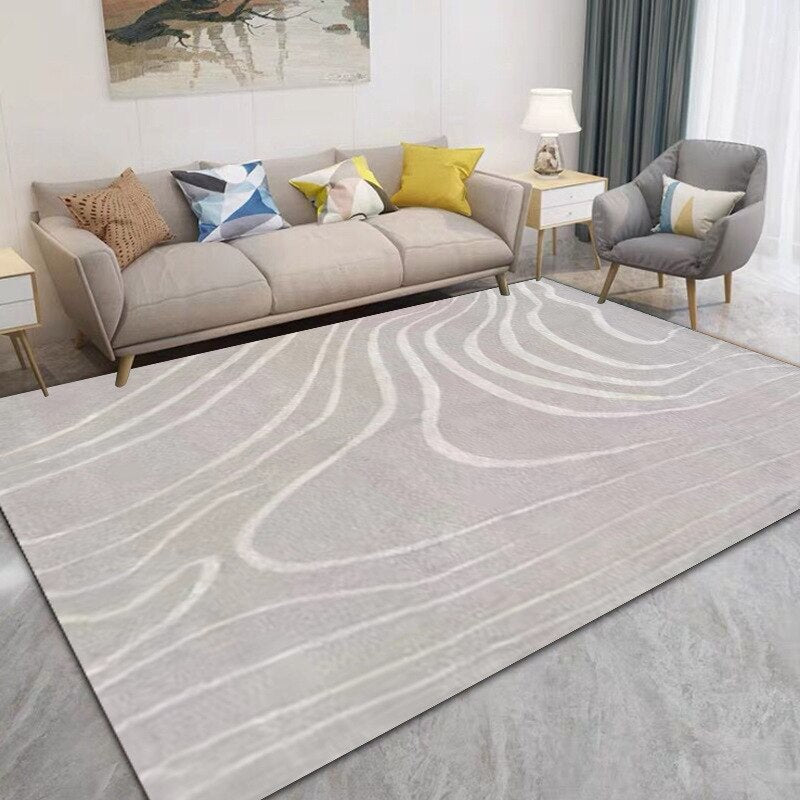 Modern Nordic Minimalist Geometric Classic Custom Striped Acrylic Rug