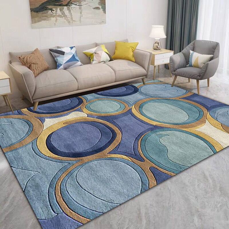 Modern Nordic Minimalist Geometric Classic Custom Striped Acrylic Rug