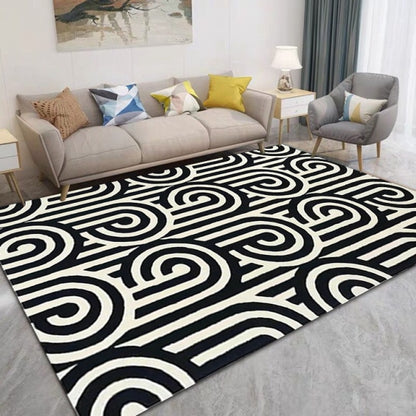 Modern Nordic Minimalist Geometric Classic Custom Striped Acrylic Rug