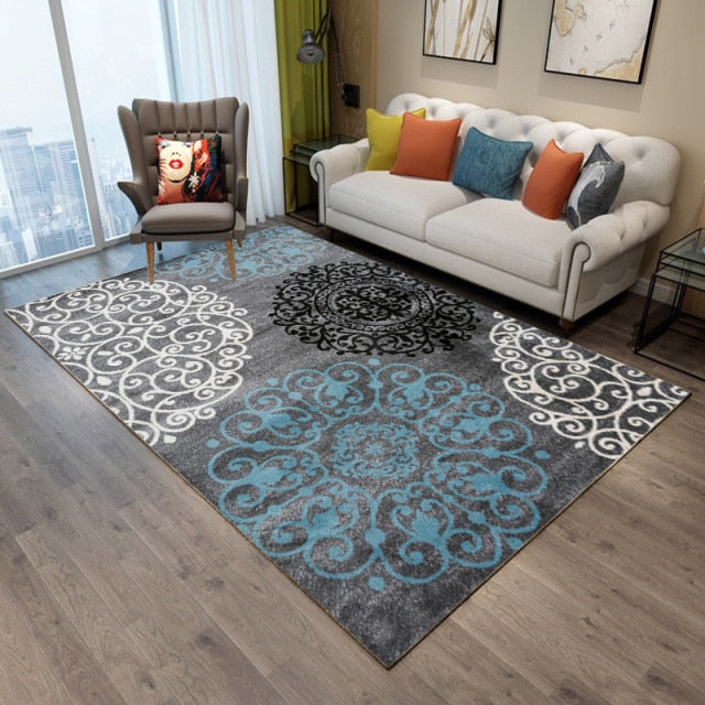 Living Room Rug Ethnic Style Bedroom Geometric Decorative Rug