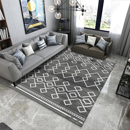 Living Room Rug Ethnic Style Bedroom Geometric Decorative Rug