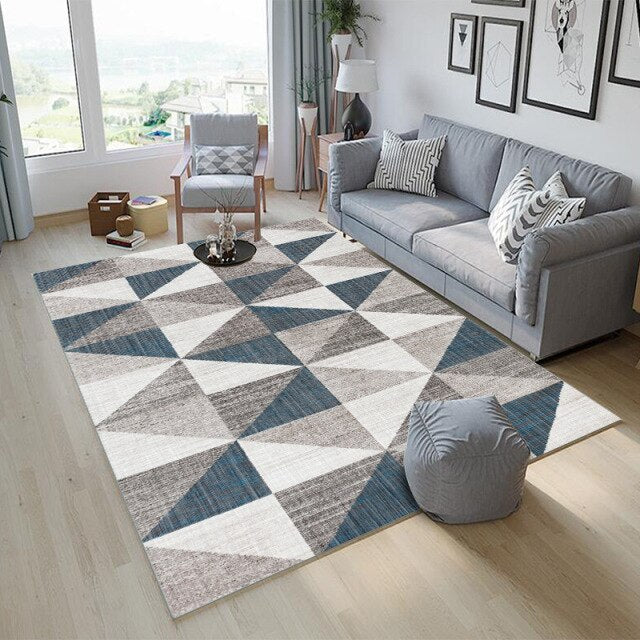 Living Room Rug Ethnic Style Bedroom Geometric Decorative Rug