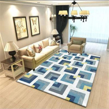 Living Room Rug Ethnic Style Bedroom Geometric Decorative Rug