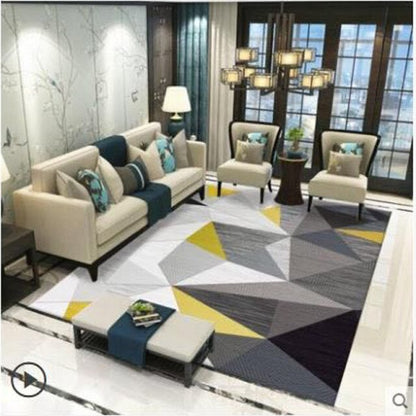 Living Room Rug Ethnic Style Bedroom Geometric Decorative Rug