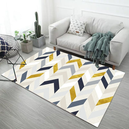 Living Room Rug Ethnic Style Bedroom Geometric Decorative Rug