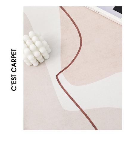 Nordic Silent Style Blanket  Home Japanese Modern Minimalist Rug